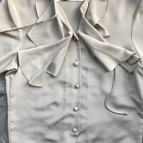 J. H. Silk Button Down Blouse - Picture 3 of 3